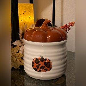 Sheffield Home Ceramic 5x7in Fall Pumpkin Canister